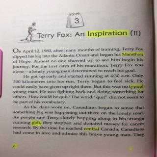 10-3 Terry Fox：An Inspiration