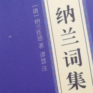 纳兰词集—前言