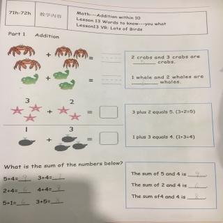 K Worksheet 71-72H