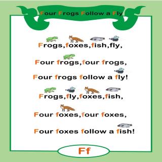 Four frogs follow a fly