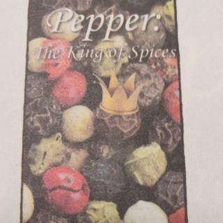 Pepper:The King of Spices