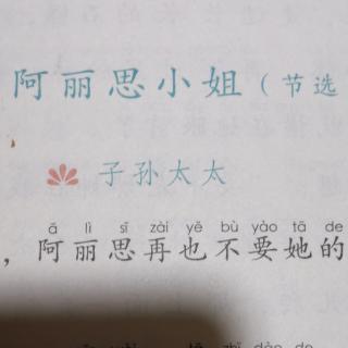 阿丽思小姐（四）