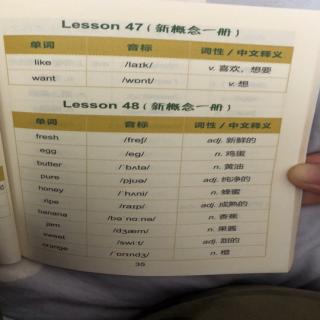 新概念词汇Lesson 42-48