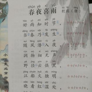 唐诗《春夜喜雨》