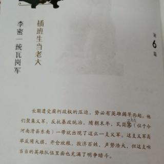 淼淼讲历史故事李密一统瓦岗军