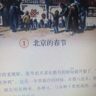 六年级语文下册第一课《北京的春节》