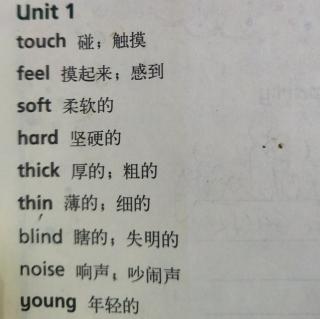 Unit  1单词
