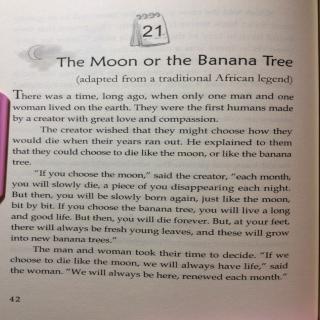 11-21 The Moon or The Banana Tree