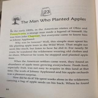 11-23 The Man Who Planted Apples