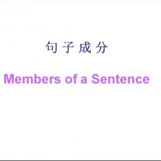 句子成分2.4