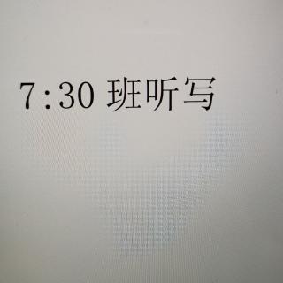 2.6句子听写7.30班