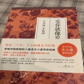 初识时王小波写给李银河的信