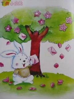桃树下的小兔