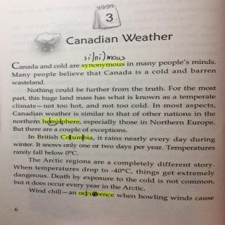 12-3 Canadian Weather