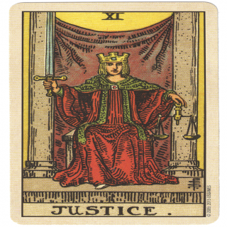 韦特塔罗牌-正义