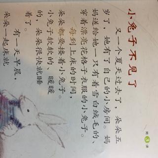 启轩读《小兔子不见了》词和短语