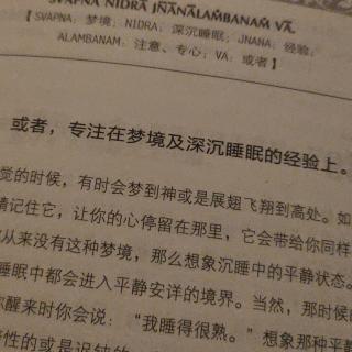 38-专注在睡眠是平静很好的方法之一。