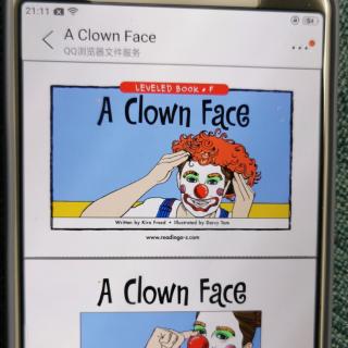 day 35 a clown face