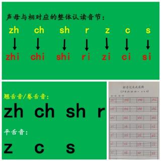 《声母zh ch sh r  z c s》及其《拼音过关我最棒》