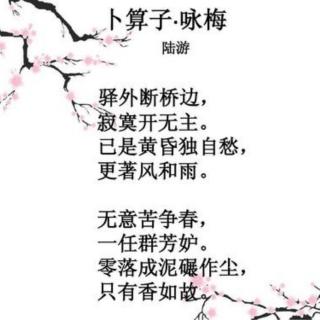 《卜算子.咏梅》陆游