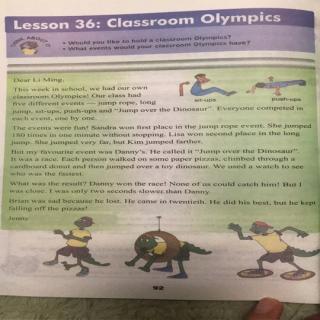 初中早读classroom Olympics
