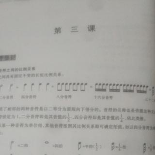 中国音乐社会艺术水平考级第一级第三课