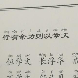 行有余力则以学文