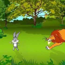 The lion and the rabbit