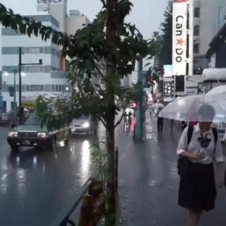 雨中漫步街头环境音