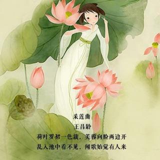 荷叶罗裙一色裁，芙蓉向脸两边开｜在水