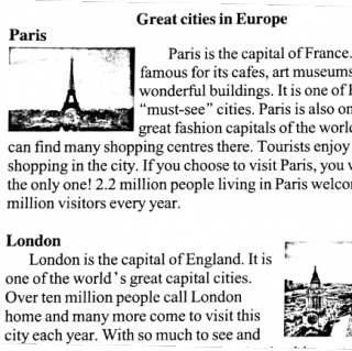 Great cities in Europe