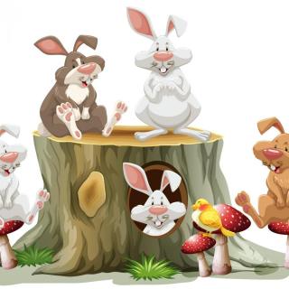 儿童故事（1）小白兔和小灰兔 
