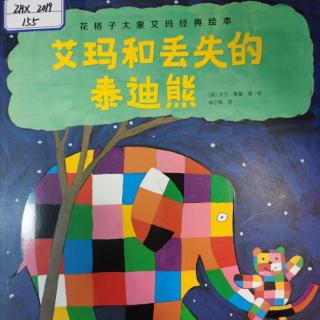 花格子大象艾玛经典绘本《艾玛和丢失的泰迪熊》