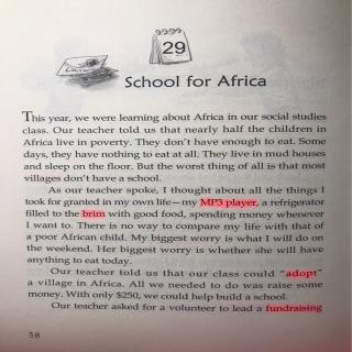 12-29 School for Africa