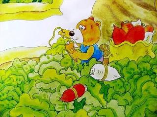 傻小熊种萝卜