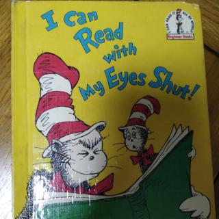 I can read with my eyes shut