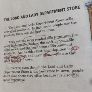 The lord and lady department store