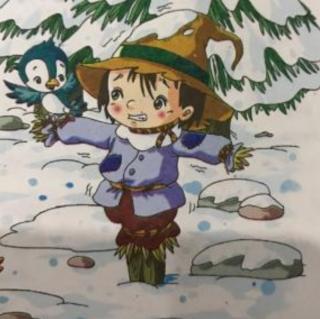 绘本故事《雪地里的稻草人》