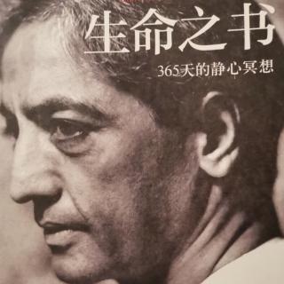 《生命之书》-克里希那穆提 三月十九日 与万物联结