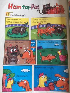 2phonics page90-91 Ham for pat