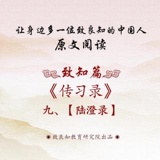 44.《传习录 • 陆澄录》九  原文阅读  女声版