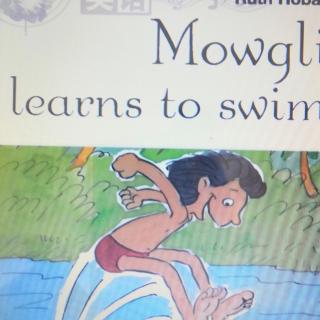 Mowgli   learns   to     swim