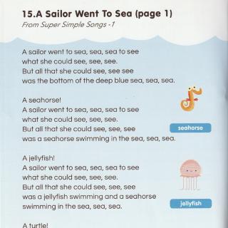 015 a sailor went to sea 学唱讲解