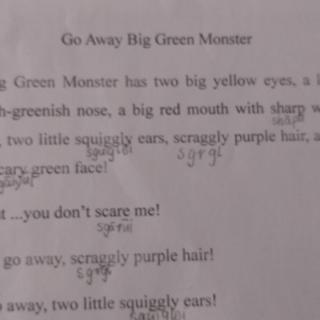 Go Away Big Green Monster