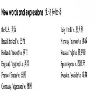 新概念一册 Lesson 52 词汇音标拼读。