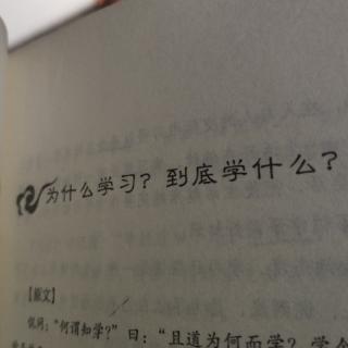 为什么学习？到底学什么？