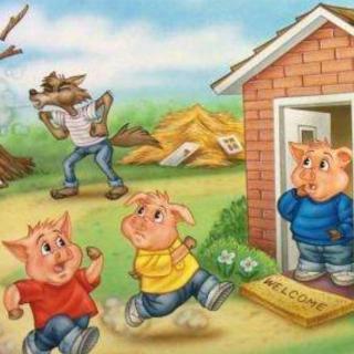 童话故事《三只小猪盖房子🏠》