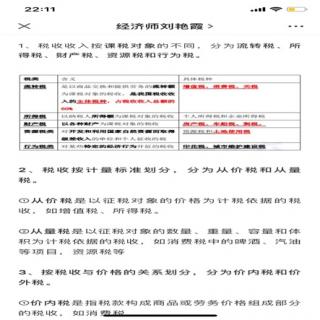 74.税收的分类