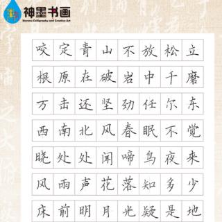 神墨练字教学理念之妙趣高效教学法《2》