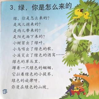 大班（二）3.《绿，你是怎么来的》